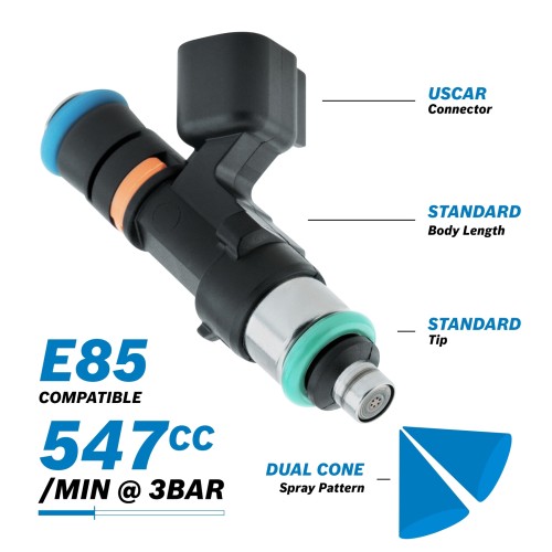 Bosch  0280158117 EV14 Fuel Injector 48mm  550cc ( 4 pcs )