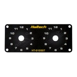 Haltech Dual Switch Panel Only - includes Yellow knob