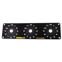 Haltech Triple Switch Panel Only - includes Yellow & Red knobs