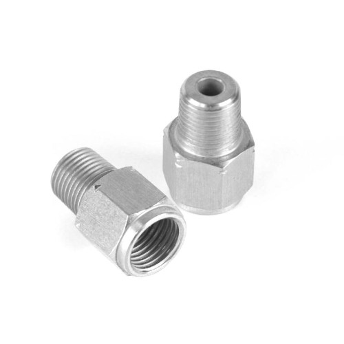 Haltech M10 x 1.0 to 1/8 BSPT Adaptor - Stainless Steel