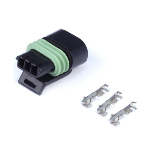 Haltech Plug and Pins Only - Delphi 3 Pin Single Row Flat Coil Haltech Plug and Pins Only - Delphi 3 Pin Single Row Flat Coil