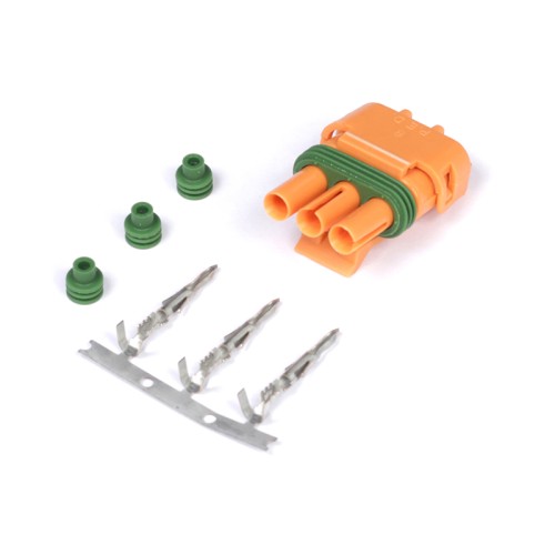 Haltech Plug and Pins Only - Delphi 3 pin GM Style MAP Sensor Orange Haltech Plug and Pins Only - Delphi 3 pin GM Style MAP Sensor Orange