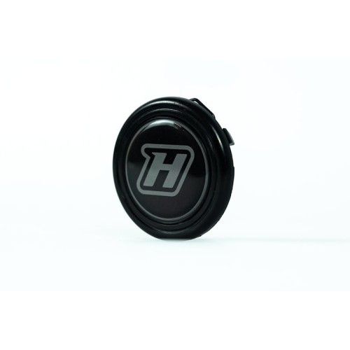 Haltech Grip Royal Horn Button - Grey on Black "H"