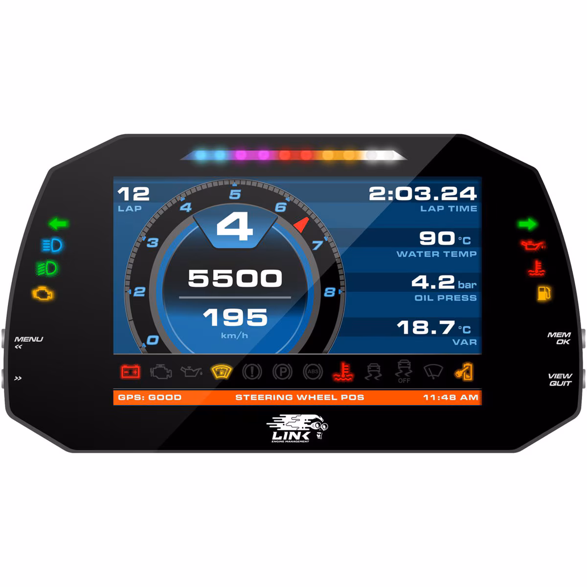 Link MXG Strada Street Edition  7-inch dash